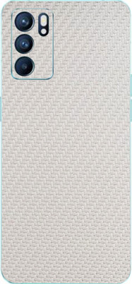 AsSkin OPPO Reno 6Pro, oppo Reno 6 Pro Mobile Skin(Ultra Super White Carbon Fiber With High Matte Finish.)