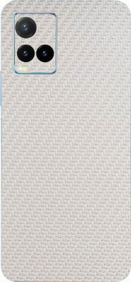 Jeeva Creation Vivo Y33 Mobile Skin(Ultra Super White Carbon Fiber Skin With High Matte Finish.)