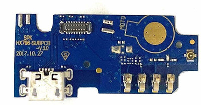 Shinzo USB Charging Board Connector Port with Microphone Compatible for Comio C1 - Charging Connector Flex cable