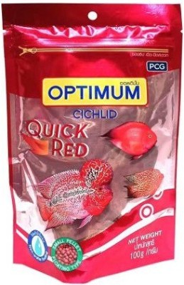 Optimum Cichlid Quick Red 100gm Fish Food Fish, Sea Food 0.1 kg Dry Adult, Senior, Young Fish Food