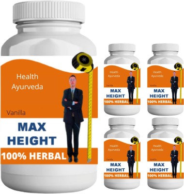 Health Ayurveda Max Height Vanilla Flavor pack of 5 Nutrition Bars(0.5 kg, Vanilla)