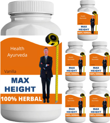 Health Ayurveda Max Height Vanilla Flavor pack of 6 Nutrition Bars(0.6 kg, Vanilla)