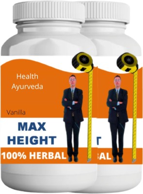 Health Ayurveda Max Height Vanilla Flavor pack of 2 Nutrition Bars(0.2 kg, Vanilla)