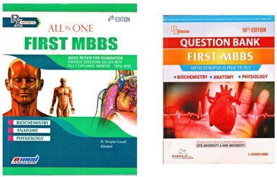 First Mbbs Question Bank Practicals With Synopsis Anatomy- Physiology- Biochemistry- With All In One Quick Review Examination Question Answer Topic Wise Subject Wise Latest Edition 2022(Paperback, R. Srujan Goud, Khaled, K. Kishore Kumar) First Mbbs Question Bank Practicals With Synopsis Anatomy- Physiology- Biochemistry- With All In One Quick Review Examination Question Answer Topic Wise Subject Wise Latest Edition 2022(Paperback, R. Srujan Goud, Khaled, K. Kishore Kumar)