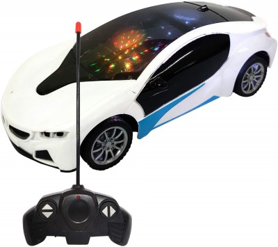 Zyka Online Services Wireless Remote Control High Speed 3D Famous Car with Light Remote Control Car for Kids 6328S (Random Colors)(Multicolor)