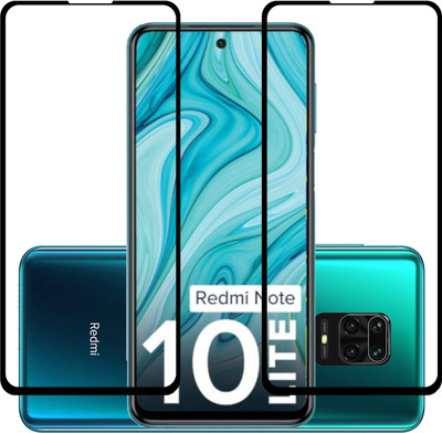 MobileBukket Edge To Edge Tempered Glass for Xiaomi Redmi Note 10 Lite(Pack of 2)