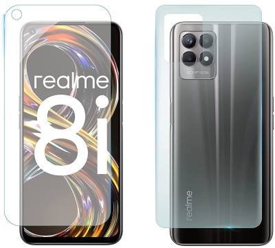 SOLIVAGANT Front and Back Tempered Glass for Realme 8i(Pack of 2)