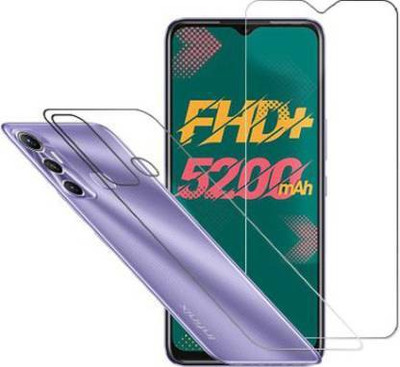 SOLIVAGANT Front and Back Tempered Glass for Infinix Hot 11(Pack of 2)