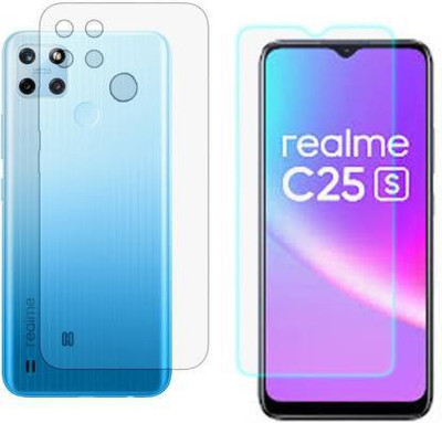 PR SMART Front and Back Tempered Glass for Realme C25Y(Pack of 2)