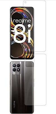 PR SMART Front and Back Tempered Glass for Realme 8i(Pack of 2)