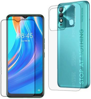 SOLIVAGANT Front and Back Tempered Glass for Tecno Spark 8(Pack of 2)