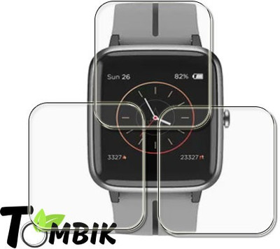 tombik Impossible Screen Guard for boAt Watch Xplorer O2 Smartwatch(Pack of 3)