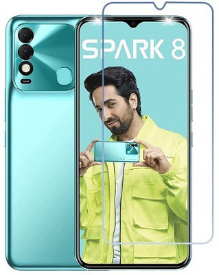 Bodoma Tempered Glass Guard for Tecno Spark 8(Pack of 1)