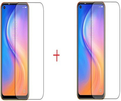NIMMIKA ENTERPRISES Tempered Glass Guard for tecno spark 5/tecno spark 5 pro/tecno camon 15 tempered glass(Pack of 2)
