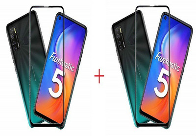 NIMMIKA ENTERPRISES Tempered Glass Guard for tecno spark 5/tecno spark 5 pro/tecno camon 15 tempered glass 11d(Pack of 2)