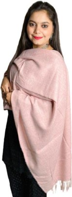 E Solutions Cashmere Solid Women Shawl(Pink)