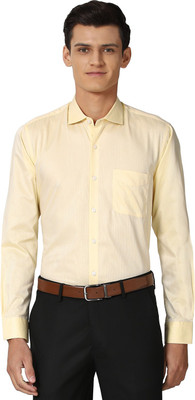 PETER ENGLAND Men Solid Formal Yellow Shirt