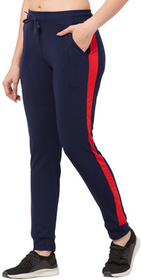 Bluecon Solid Women Dark Blue Track Pants