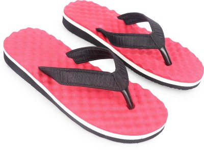 Mediwalk Women Flip Flops(Red , 5)