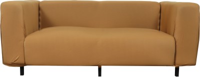 HOUSE OF QUIRK Polyester Plain Sofa Cover(Brown Pack of 1)