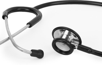 RCSP Stethoscope for Student & Kids Playing Toys Plastic Body Light Weight Chest Piec Acoustic Stethoscope(Black)