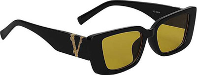 wings collection Clubmaster Sunglasses(For Men & Women, Yellow)