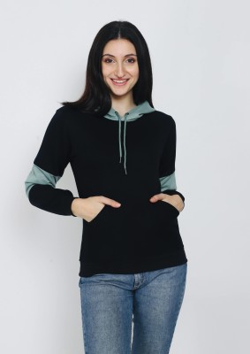 FLAMBOYANT Full Sleeve Color Block Women Sweatshirt