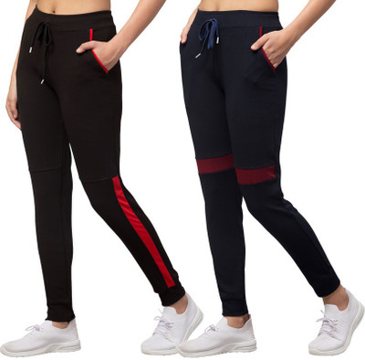 Bluecon Colorblock Women Multicolor Track Pants