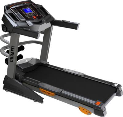 Durafit Strong Multifunction | 4 HP Peak DC Motorized Treadmill | Manual Incline Treadmill