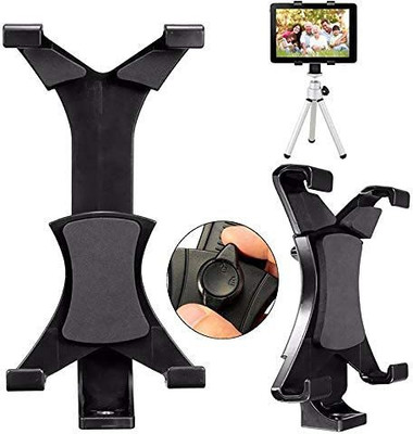 Viraan Tripod Mount Universal Tablet Tripod Holder Adapter for Apple and Smartphones ( TABLET HOLDER ) ( PACK OF 2 ) Tripod Clamp(Black, Supports Up to 1000 g)