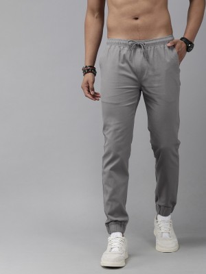 Roadster Regular Fit Men Grey Trousers