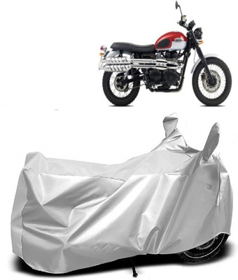 AutoKick Two Wheeler Cover for Triumph(Scrambler, Silver)