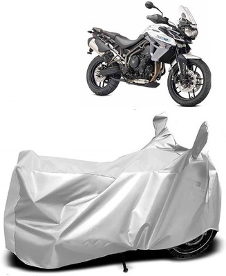 Autoprime Two Wheeler Cover for Triumph(Tiger 800 XR, Silver)