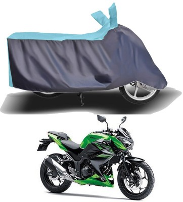 Ascension Two Wheeler Cover for Kawasaki(Z250, Grey, Blue)