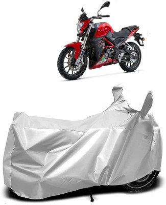 Autoprime Two Wheeler Cover for DSK Benelli(TNT 25, Silver)