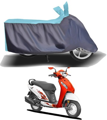 Ascension Two Wheeler Cover for Honda(Activa 4G, Grey, Blue)