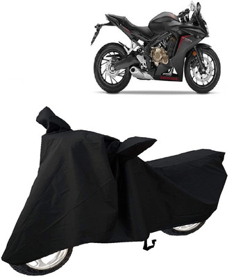 AutoKick Two Wheeler Cover for Honda(CBR 650F, Black)
