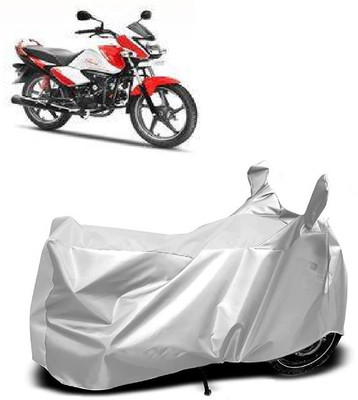 Autoprime Two Wheeler Cover for Hero(Splendor I Smart, Silver)