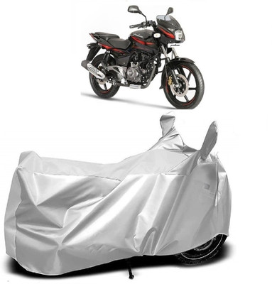 AutoKick Two Wheeler Cover for Bajaj(DTS-i, Silver)