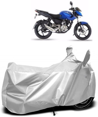 AutoKick Two Wheeler Cover for Bajaj(Pulsar, Silver)