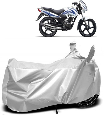 AutoKick Two Wheeler Cover for TVS(Star Sport, Silver)