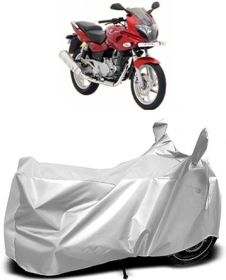 Autoprime Two Wheeler Cover for Bajaj(Pulsar 220 DTS-i, Silver)