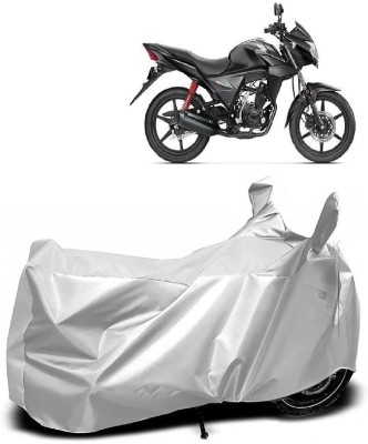 AutoKick Two Wheeler Cover for Honda(CB Twister, Silver)