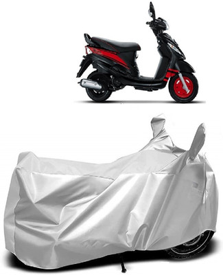 Autoprime Two Wheeler Cover for Mahindra(Kine, Silver)