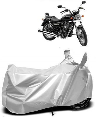 AutoKick Two Wheeler Cover for Royal Enfield(Thunderbird 500, Silver)