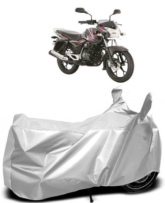 AutoKick Two Wheeler Cover for Bajaj(Discover 150 s, Silver)