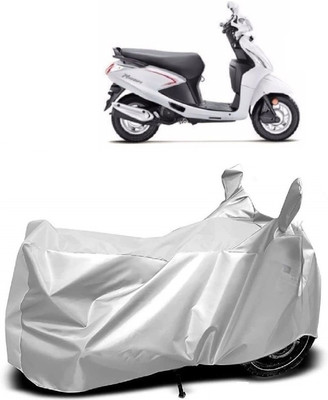 Autoprime Two Wheeler Cover for Hero(Pleasure, Silver)