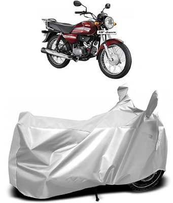 AutoKick Two Wheeler Cover for Hero(HF Dawn, Silver)