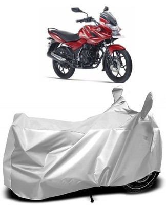 AutoKick Two Wheeler Cover for Bajaj(Discover 150 f, Silver)