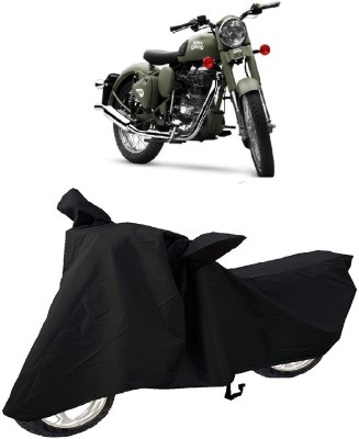 AutoKick Two Wheeler Cover for Royal Enfield(Battle Green, Black)